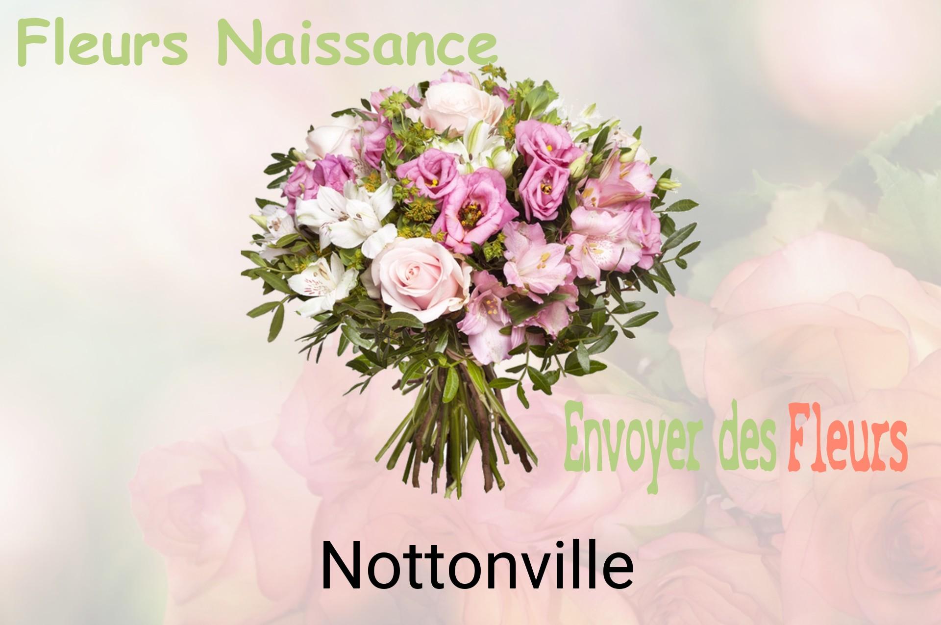 Bouquet de fleurs de naissance livré à Nottonville